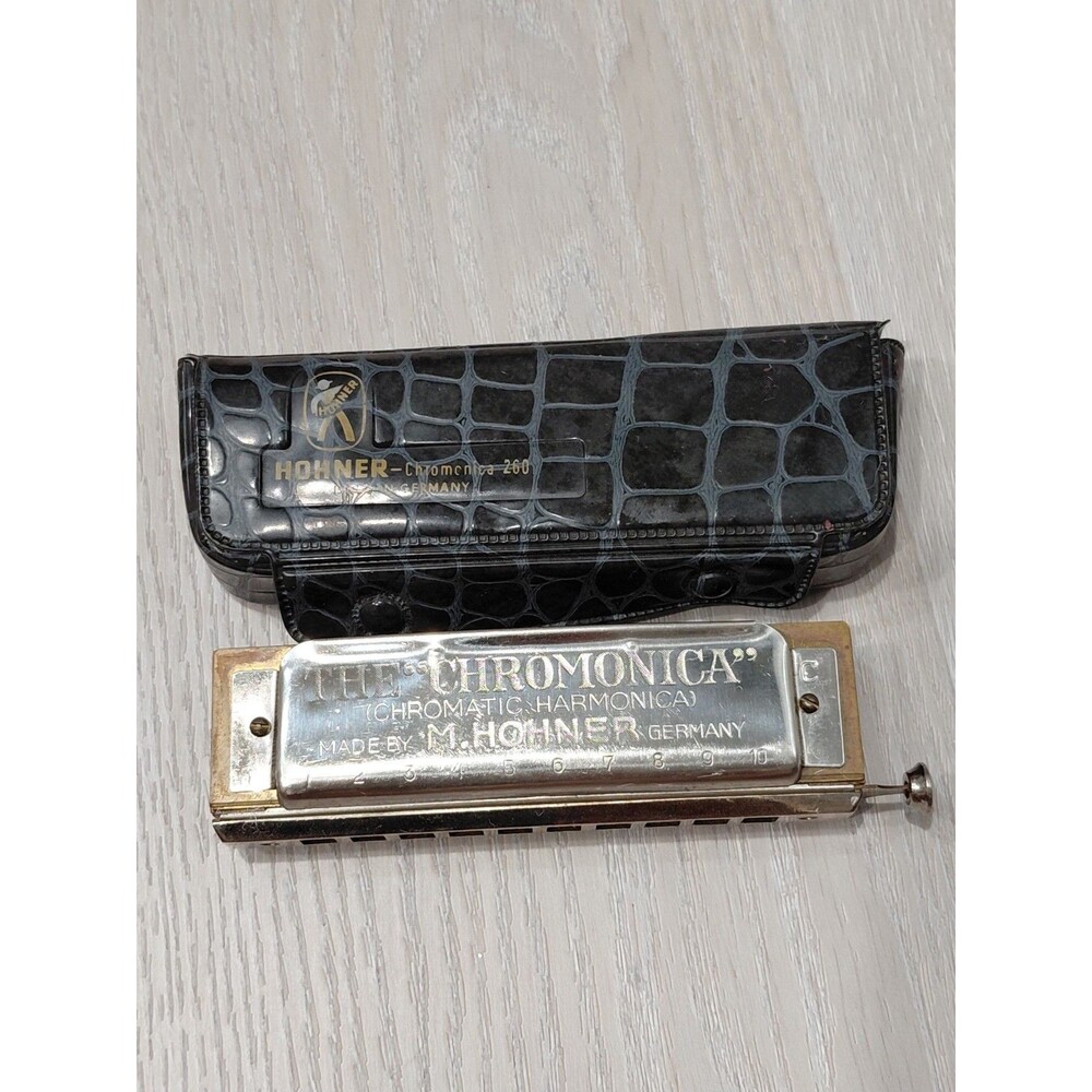 HOHNER Chromonica 10 Hole 260C Harmonica w/Case Made in Germany